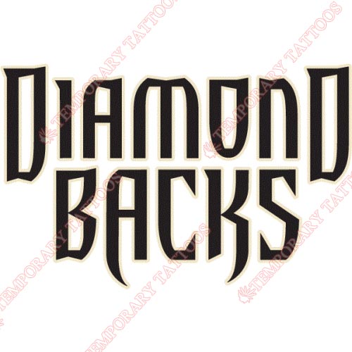 Arizona Diamondbacks Customize Temporary Tattoos Stickers NO.1392